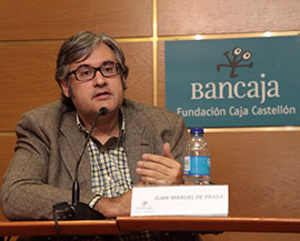 El escritor Juan Manuel de Prada presenta en la Fundación Caja Castellón “Morir bajo tu cielo”