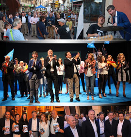 Imágenes del acto de cierre de campaña del Partido Popular de Castellón