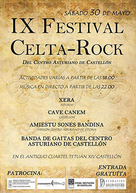 IX Festival celta-rock del Centro Asturiano de Castellón