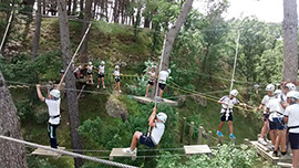 Los alumnos del Colegio Mater Dei visitan Saltapins