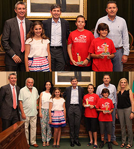 Participantes en el Campeonato Nacional de Cálculo Aloha Mental Arithmetic