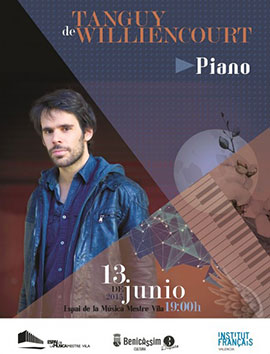 Actuación del pianista Tanguy Williencourt  en Benicàssim