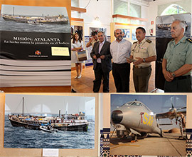 Inauguración de la exposición del Ministerio de Defensa 