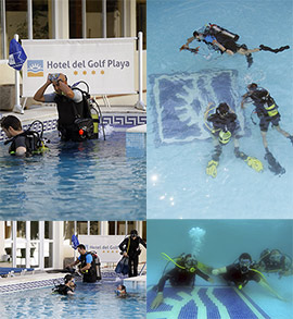 Bautismo de buceo en el Hotel del Golf Playa