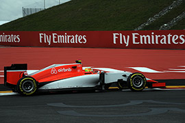 Fantástica carrera de Merhi en el GP de Austria