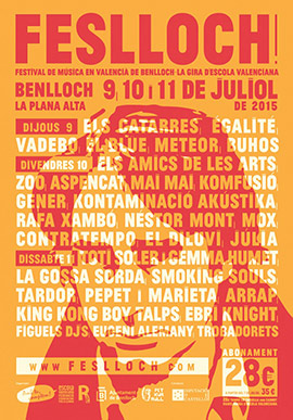 FESLLOCH, Festival de música en valencià 2015