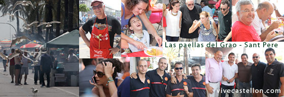 Imágenes en color de las paellas del Grao
