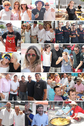 Imágenes en color de las paellas del Grao