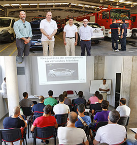 Lexus Castellón  y Toyota Cobelsa imparten un curso a los bomberos de la provincia