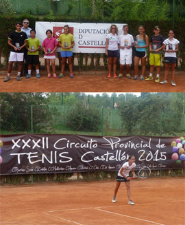 El XXXII Circuito Provincial Tenis hace escala en el Club de Campo del Mediterráneo