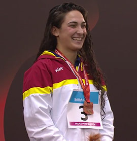 Ariadna Edo bronce en el Mundial Paralímpico en los 400 libre