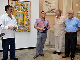 Un retablo cerámico de Alcora se expone en el Marqués de Dos Aguas de Valencia