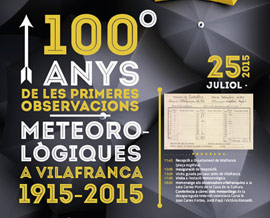 Vilafranca celebra hoy el centenario de sus primeras observaciones meteorológicas