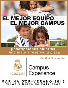 El Campus Experience Fundación Real Madrid llega a Marina d’Or
