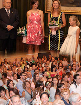Recepción institucional en el Salón de Plenos a las Reinas y Damas de la Magdalena 2016