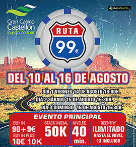 Comienza la cuenta atrás para el Ruta 99 de agosto en Gran Casino Castellón