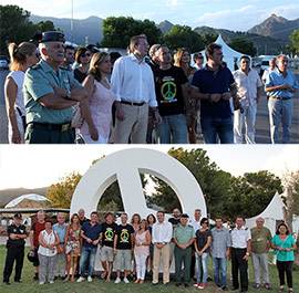 Visita de las autoridades a las instalaciones del Rototom Sunsplash