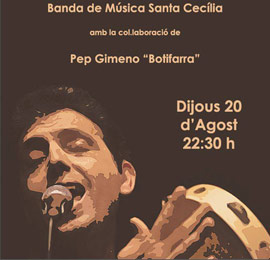 Pep Gimeno ‘El botifarra’ en concierto en Atzeneta del Maestrat