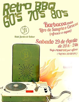 Próxima fiesta barbacoa y música en el Hotel Jardín de Bellver