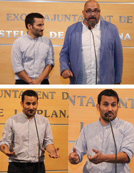El conseller Vicent Marzà se reúne con el alcalde en funciones, Enric Nomdedéu hoy en Castellón