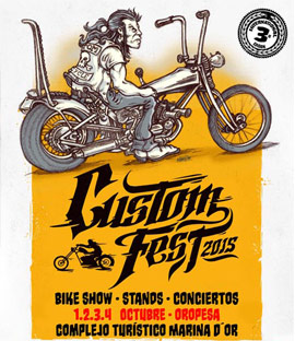 La CustomFest 2015 en Marina d’Or del 1 al 4 de octubre