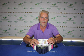 El veterano José Vicente Martínez, vencedor del Levante Poker Challenge del Gran Casino Castellón