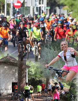 Más de 100 ciclistas profundizan en la historia y raíces más castelloneras en la Volta en bicicleta per les ermites de Castelló