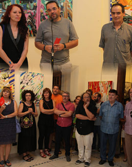 Inauguración de la exposición de pintura del taller Traffic d´Art