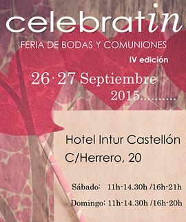 La feria de bodas y comuniones Celebratin, el próximo 26 y 27 de septiembre
