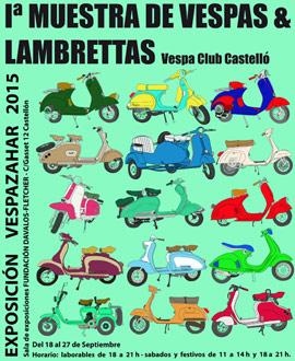 Próxima inauguración de la Muestra de Vespas y Lambrettas y Exposición Fotográfica en la Fundación Dávalos Fletcher