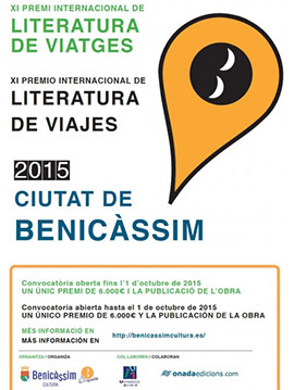 XI Premio Internacional de Literatura de Viajes 2015 Ciudad de Benicàssim
