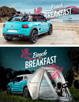 Citroën ofrece la posibilidad de probar su CONCEPT-CAR CACTUS M : BEACH &  BREAKFAST