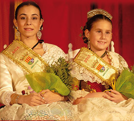 Acto de presentación de reinas y damas de las fiestas de Benicàssim