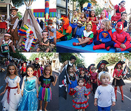 Pasacalle infantil de disfraces en las Fiestas de Benicàssim