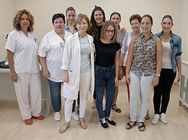 Alumnas del Centro Educativo San Cristóbal realizan prácticas de auxiliar de Enfermería en El General de Castelló