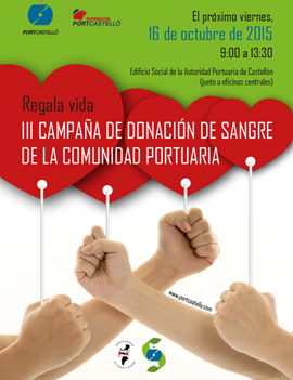 PortCastelló promueve la III Campaña de Donación de Sangre de la Comunidad Portuaria