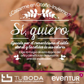 Una boda romántica es la propuesta de EVENTUR para la Feria Tu Boda