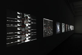 Concierto audiovisual «Datamatics» de Ryoji Ikeda en el Paraninfo de la UJI