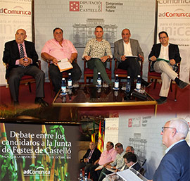 Debate entre los cinco aspirantes a presidir la Junta de Festes de Castellón