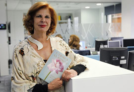Carmen Alborch el 21 de octubre en el Edificio Hucha de la Fundación Caja Castellón