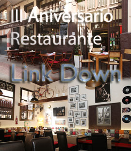 El restaurante Link Down celebra el jueves 22 de octubre su III Aniversario