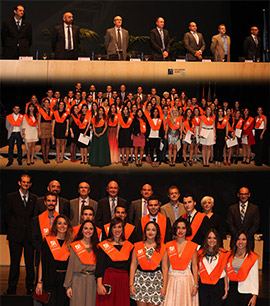 Acto de graduación del estudiantado del ámbito  económico de la UJI