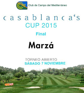 Final del Circuito Casablanca's Cup el 7 de noviembre en el Club de Campo Mediterráneo