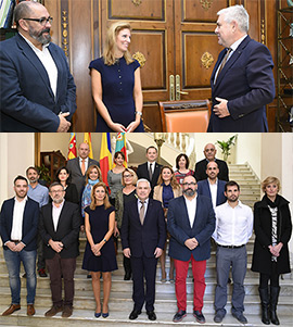 El Ministro Delegado de Rumanía visita el Ayuntamiento de Castellón