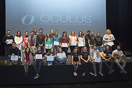 Entrega de premios del Festival Audiovisual Universitario Oculus de la UJI