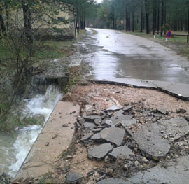 Importantes daños producidos por las lluvias en Vistabella