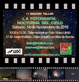 La fotografía nocturna, taller en Foto-vídeo Lledó