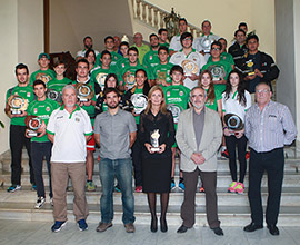Recepción en el Ayuntamiento al Club de Atletismo Playas de Castellón