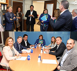 Isabel Bonig se reúne en Castellón con el Grupo Municipal Popular