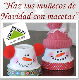 El viernes 13 de noviembre, en Leroy Merlin, taller para crear muñecos de navidad